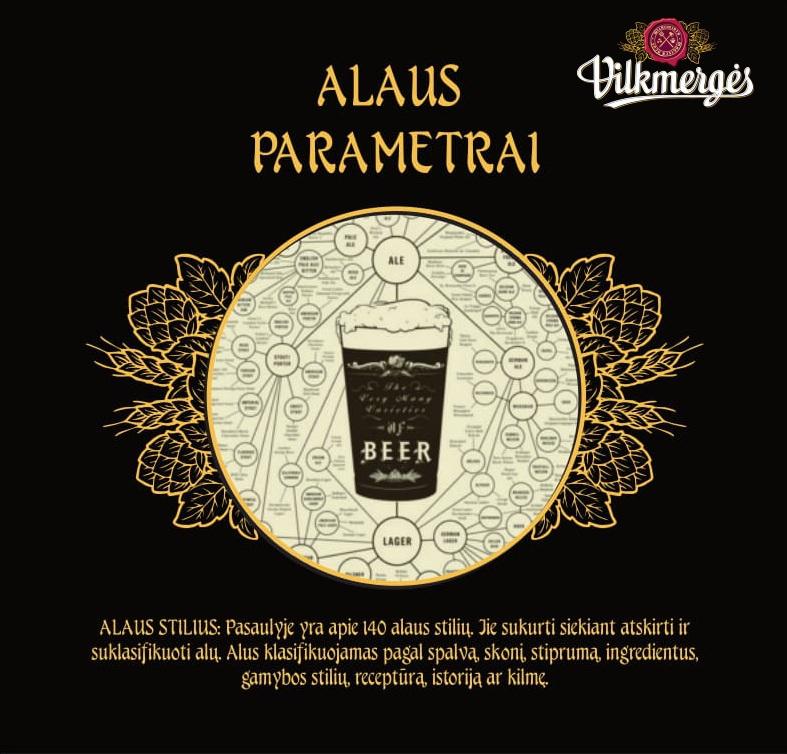 Prekės ženklas: Vilkmergės ALAUS PARAMETRAI BEER